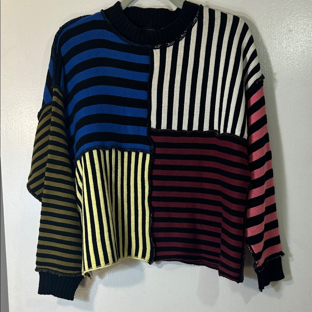 Colorful Striped Women's Sweater
